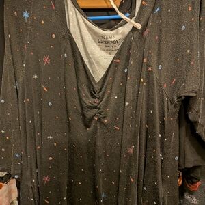 Torrid Black Starry Print Dress